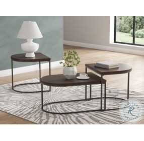 Vanmore Dark Brown Occasional Table Set