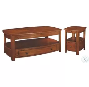 Primo Warm Medium Brown Rectangular Lift-Top Occasional Table Set