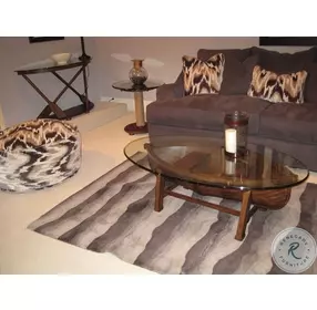 Beaufort Dark Oak Oval Occasional Table Set