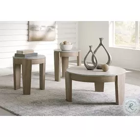 Guystone Light Brown Occasional Table Set of 3
