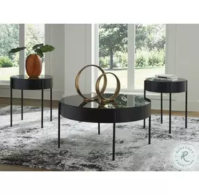 Ardoline Black Occasional Table Set