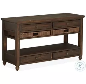 Cottage Lane Coffee Wood Sofa Table