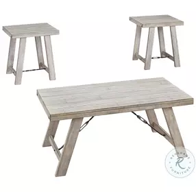 Carynhurst Whitewash Occasional Table Set of 3