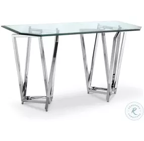 Lenox Square Chrome Rectangular Sofa Table