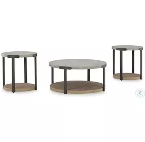 Darthurst Light Brown Occasional Table Set of 3