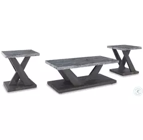 Bensonale Brown And Gray Occasional Table Set