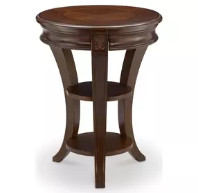 Winslet Cherry Finish Round Accent Table