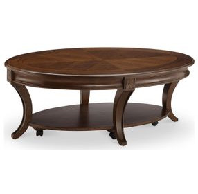 Winslet Cherry Oval Cocktail Table