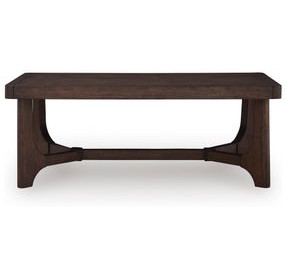 Korestone Dark Brown Rectangular Coffee Table