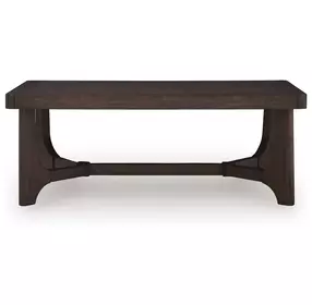 Korestone Dark Brown Rectangular Coffee Table