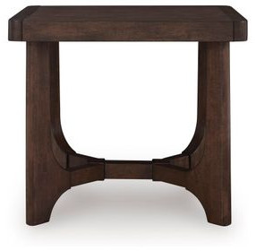 Korestone Dark Brown Rectangular End Table
