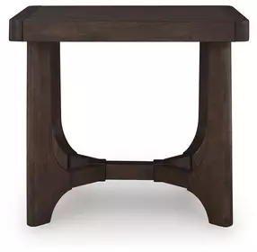 Korestone Dark Brown Rectangular End Table