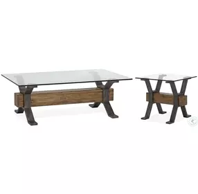 Sawyer Toasted Nutmeg Rectangular Occasional Table Set