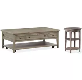 Ashton Grove Dovetail Grey Rectangle Castered Occasional Table Set
