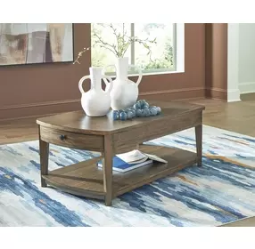 Burkbyer Brown Rectangular Occasional Table Set
