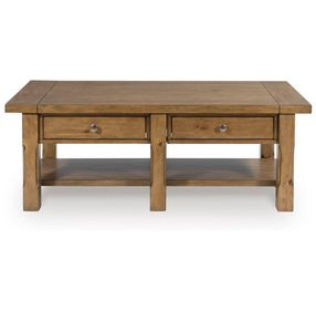 Vandenmore Medium Brown Rectangular Cocktail Table