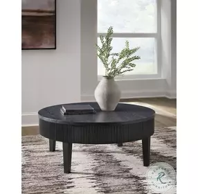 Marstream Black Round Occasional Table Set
