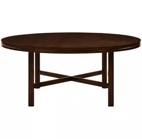 Hartford Brown 72" Round Dining Table
