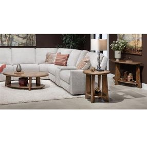 Tanner Tawny Brown Oval Occassional Table Set