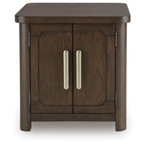 Breckington Dark Brown Rectangular End Table