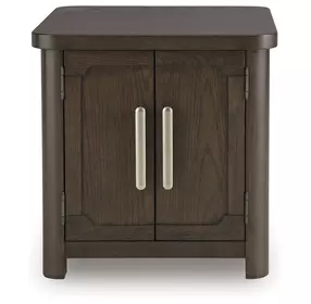 Breckington Dark Brown Rectangular End Table