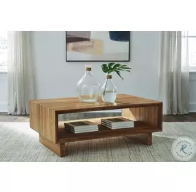 Dressonni Brown Rectangular Occasional Table Set