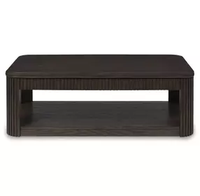 Carlibrie Warm Brown Rectangular Lift Top Cocktail Table