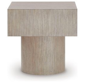 Jorielyn Light Grayish Brown Square End Table