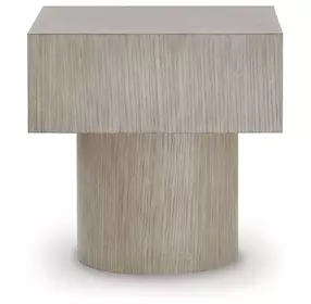 Jorielyn Light Grayish Brown Square End Table
