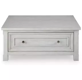 Robbinsdale Antique White Square Lift Top Cocktail Table