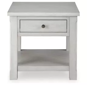 Robbinsdale Antique White Square End Table