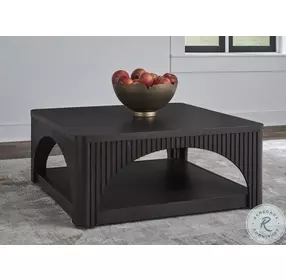 Yellink French Black Square Occasional Table Set