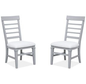 Harborwick Gray Upholstered Side Chair Set of 2