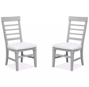 Harborwick Gray Upholstered Side Chair Set of 2