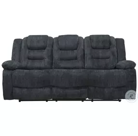 Emberton Misty Storm Performance Fabric Dual Reclining 83" Sofa