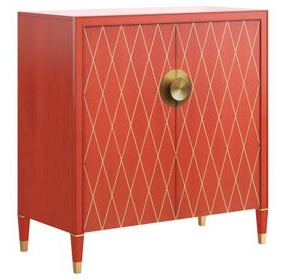 Boulevard Red 2 Door Accent Chest