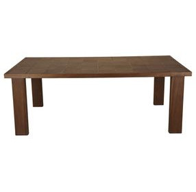 Marina Brown Outdoor 82" Rectangular Dining Table