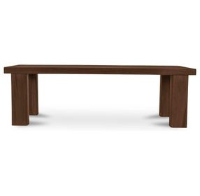 Marina Brown Outdoor Dining Bench