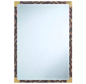 Arakan Calico and Gold Rectangular Wall Mirror