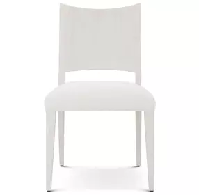 Coastal White and Sandbar Upholstered Northwood Dining Side Chair Set of 2