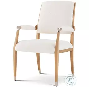 Origins Sesame Upholstered Dining Arm Chair Set of 2