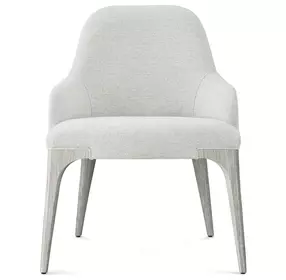 Spencer ST James Gray and Argento Upholstered Arm Chair Set of 2