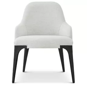 Spencer ST James Gray and Onyx Upholstered Arm Chair Set of 2