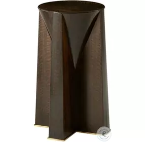 Heron Fumed Inside 15" Round Drink Table