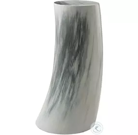 Horn Scrimshaw 11" Oval Drink Table