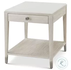 Breeze Sea Salt 1 Drawer 22" Rectangular Side Table