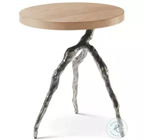 Catalina Dune Branch 20" Round Accent Table