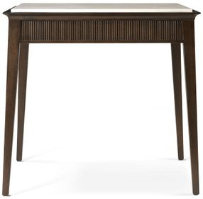 Lido Bistre and Cream Rectangular Marble Top Side Table
