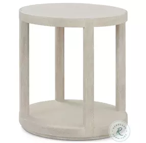 Maxwell Cashmere And Dove 22" Round Side Table