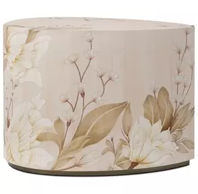 Bouquet Buttercream and Dorelle Free Form Droplet Side Table